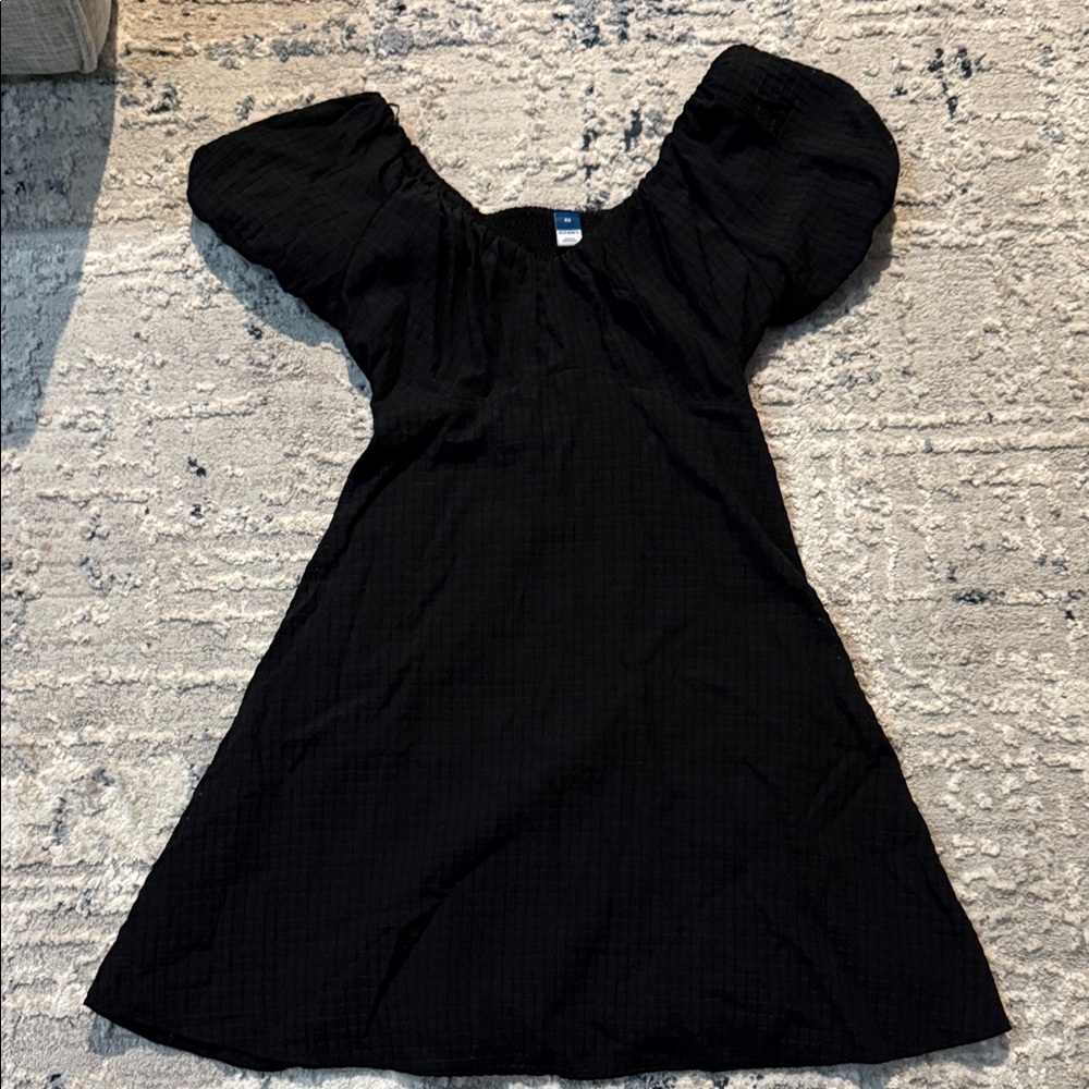 Old Navy Black Textured Dress